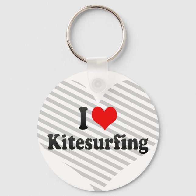 I love Kitesurfing Key Ring (Front)