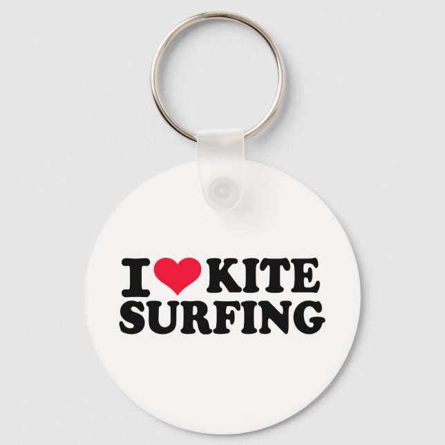 I love Kitesurfing Key Ring (Front)