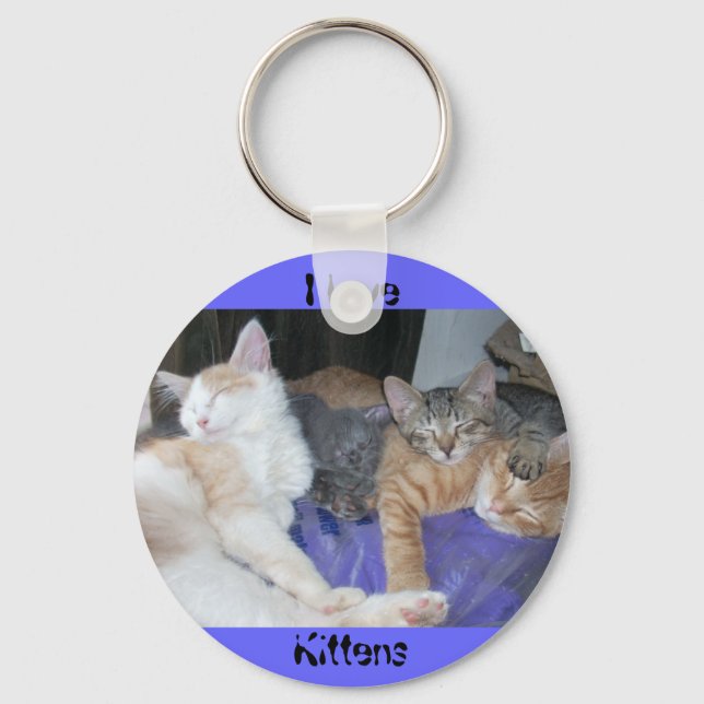 I Love Kittens Key Ring (Front)