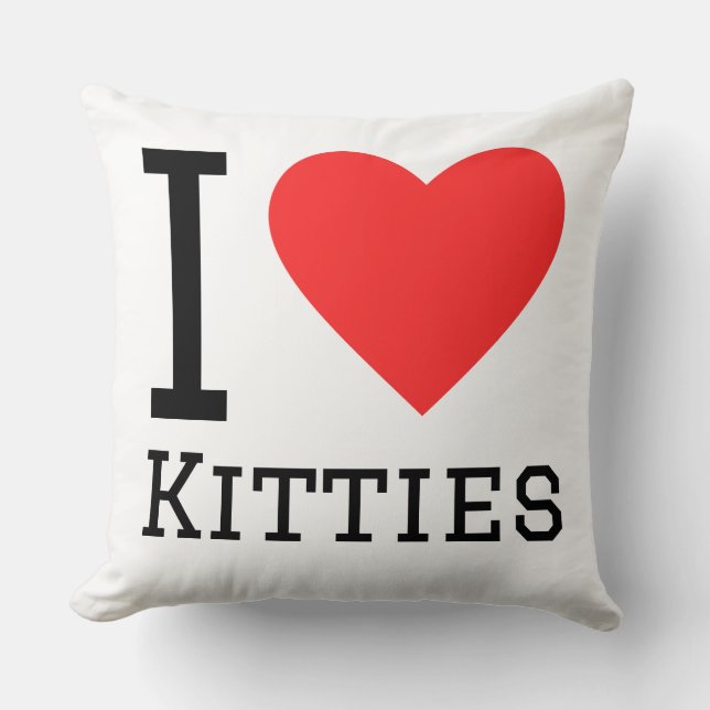 I love kitties cushion (Front)