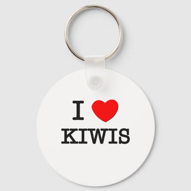 I Love Kiwis Key Ring (Front)