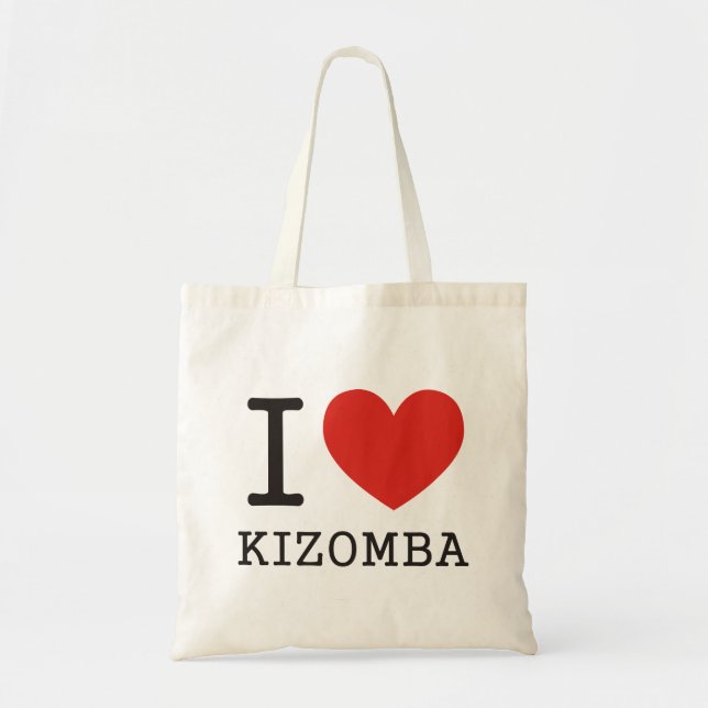 I love Kizomba Tote Bag (Front)