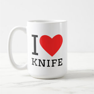 I love knife coffee mug