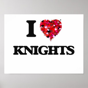 I love Knights Poster