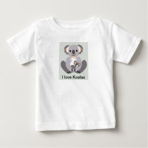 I love KOALAS - Aussie wildlife - Marsupial - Baby T-Shirt