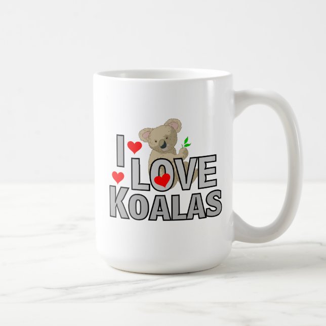 I Love Koalas Coffee Mug (Right)