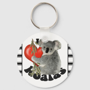 I Love Koalas Key Ring