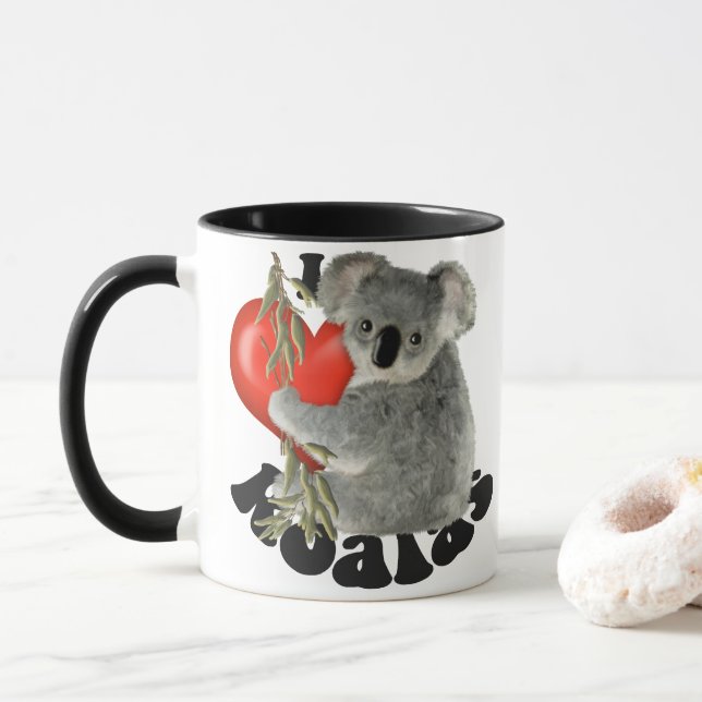 I Love Koalas Mug (With Donut)