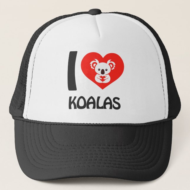 I love Koalas Trucker Hat (Front)