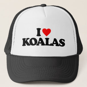 I LOVE KOALAS TRUCKER HAT