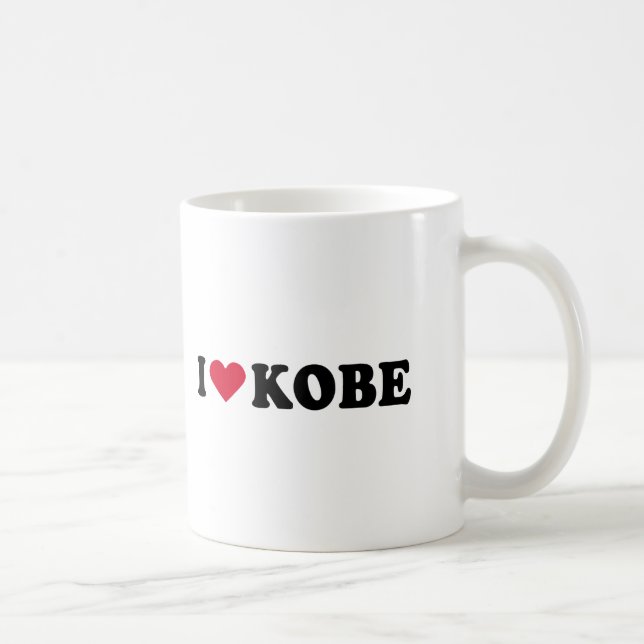 I LOVE KOBE COFFEE MUG (Right)