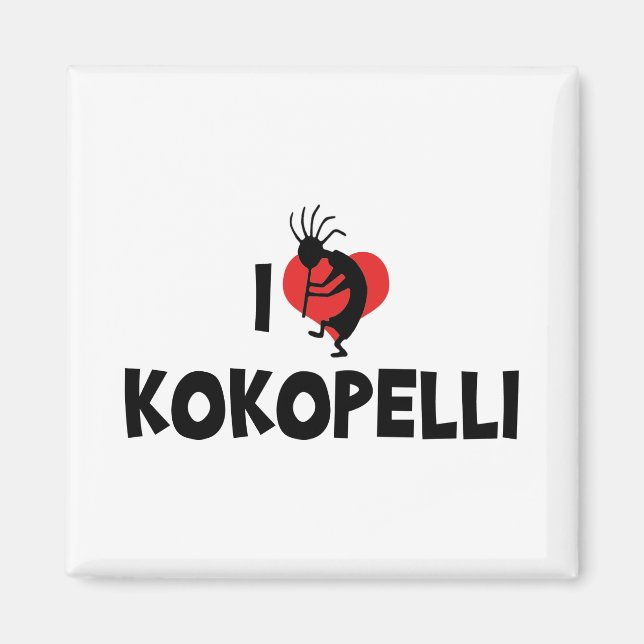 I Love Kokopelli Magnet (Front)