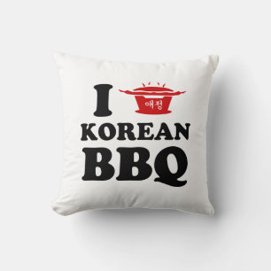 I Love Korean BBQ (고기구이) Cushion