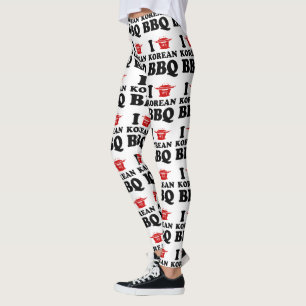 I Love Korean BBQ (고기구이) Leggings