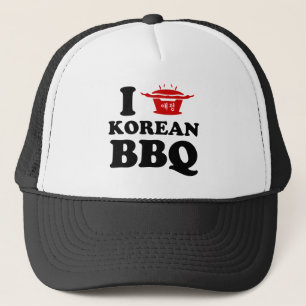I Love Korean BBQ (고기구이) Trucker Hat