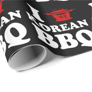 I Love Korean BBQ (고기구이) Wrapping Paper