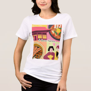 "I Love Korean T-Shirt – K-Culture Fan Apparel" Tri-Blend Shirt