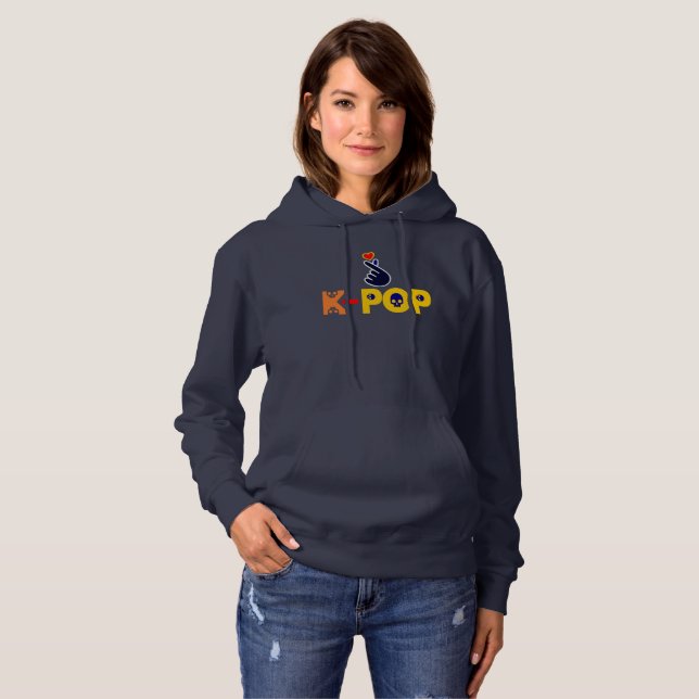 ♪♥I Love KPop Fabulous Basic Pullover Hooodie♥♫ (Front Full)