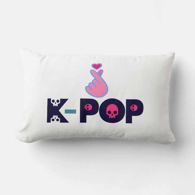 ♥I Love KPop Fabulous Soft and Wrinkle-free Lumbar Cushion (Front)