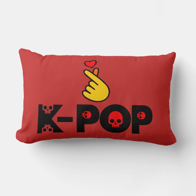 ♥I Love KPop Fabulous Soft and Wrinkle-free Lumbar Cushion (Front)