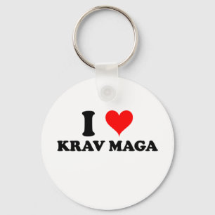 I Love Krav Maga Key Ring