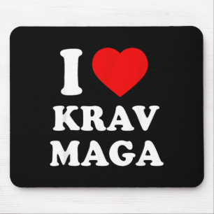 I Love Krav MMA Self Defence from Israel Mouse Pad