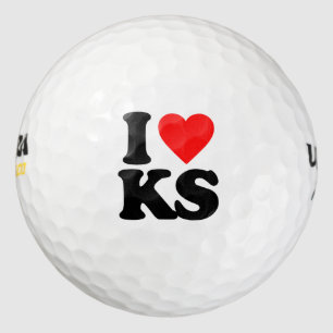 I LOVE KS GOLF BALLS