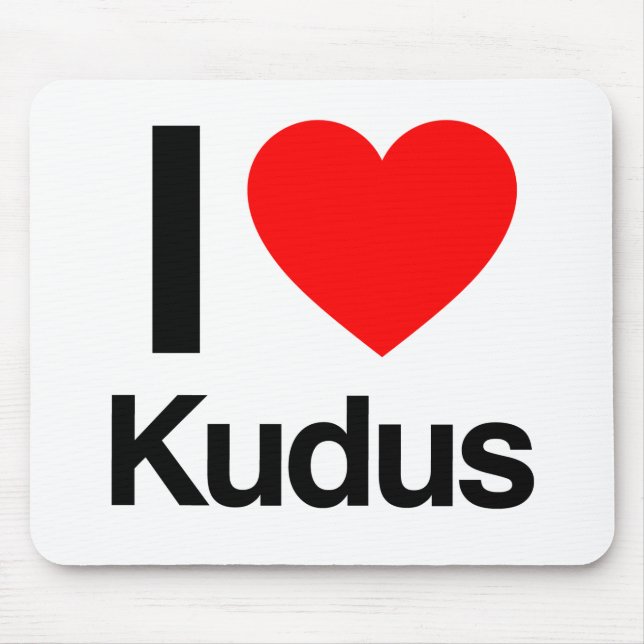 i love kudus mouse pad (Front)