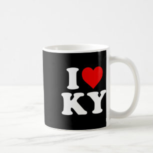 I Love Ky Heart Kentucky Coffee Mug