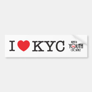 I Love KYC Bumper Sticker