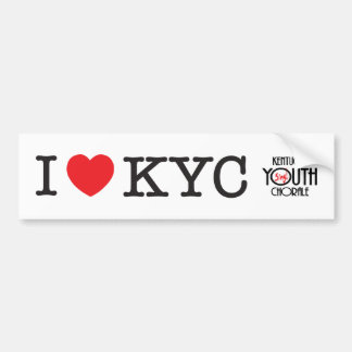 I Love KYC Bumper Sticker