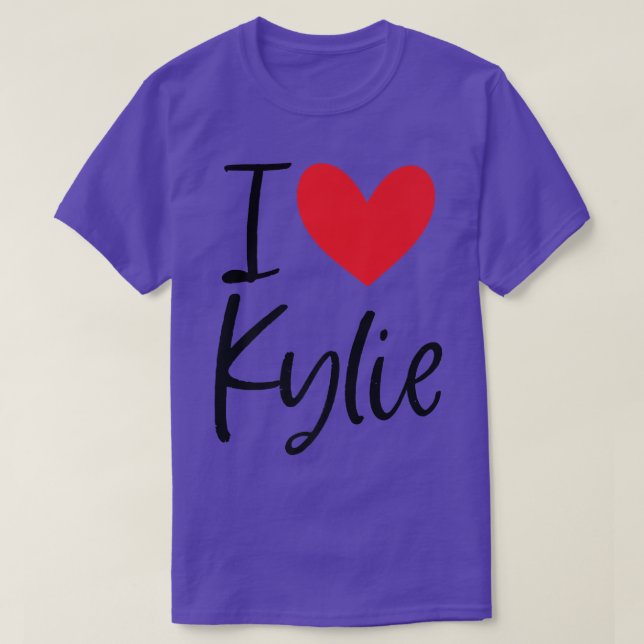 I Love Kylie Name Personalized Girl Woman BFF Frie T-Shirt (Design Front)