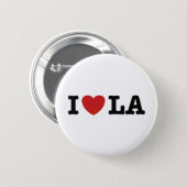 I Love LA 6 Cm Round Badge (Front & Back)