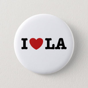 I Love LA 6 Cm Round Badge