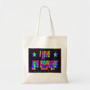 I LOVE LA Beautiful Neon Tote Bag