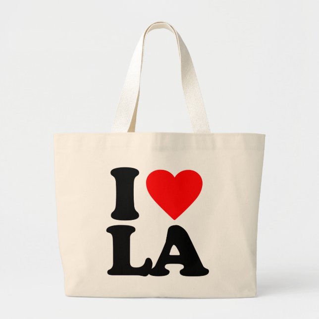 I LOVE LA LARGE TOTE BAG (Front)