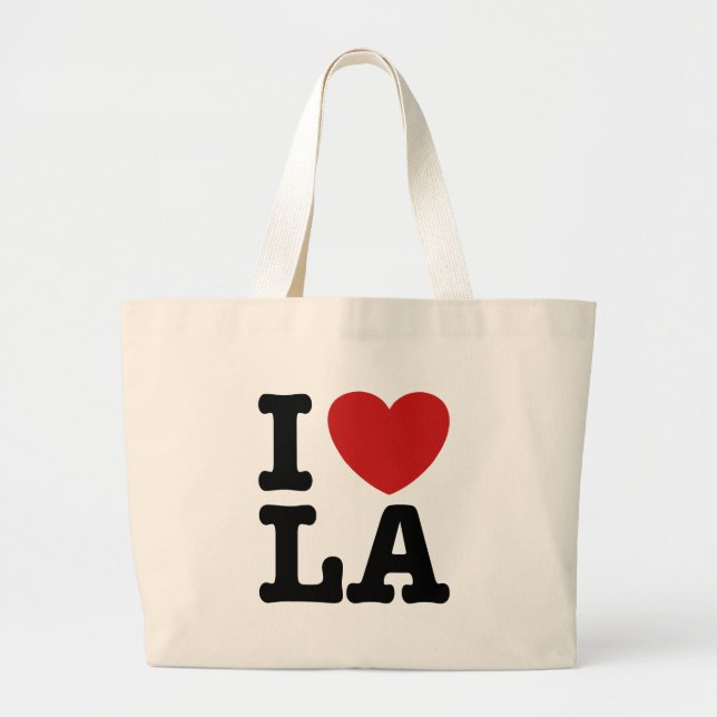I Love LA Large Tote Bag (Front)