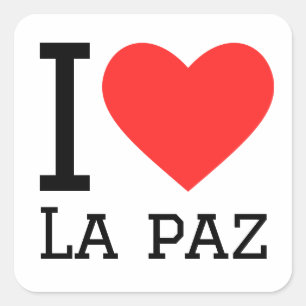 I love la Paz  Square Sticker