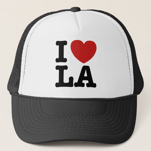 I Love LA Trucker Hat (Front)