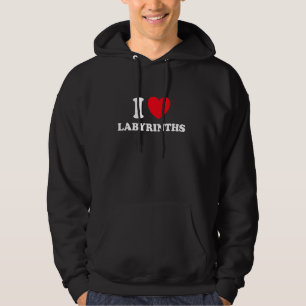 I Love Labyrinth Funny Maze Minotaur Greek Myth Ga Hoodie