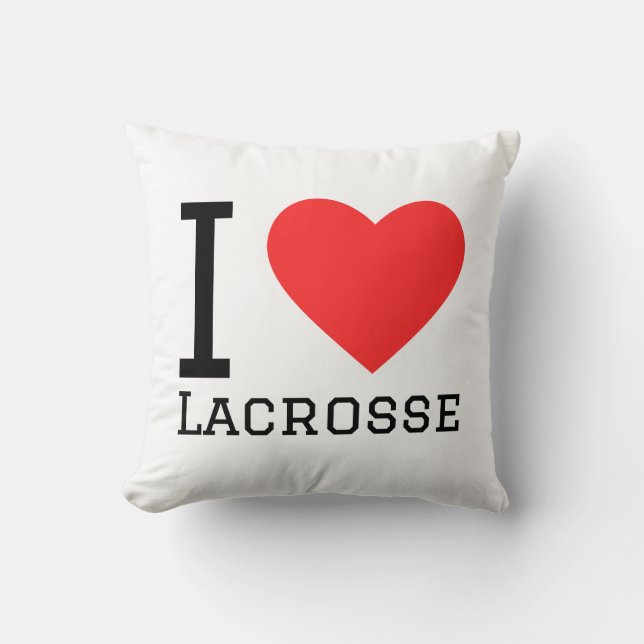 I love lacrosse cushion (Front)