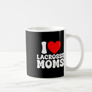 I Love Lacrosse Moms Heart Funny Lax Lacrosse Hot Coffee Mug