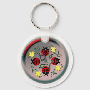 I Love Ladybugs Key Ring
