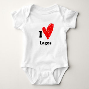 I love Lagos Baby Bodysuit
