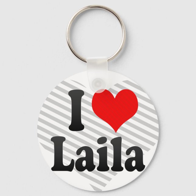 I love Laila Key Ring (Front)
