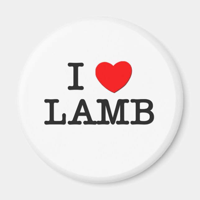 I Love LAMB ( food ) Magnet (Front)