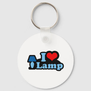 I Love lamp Key Ring