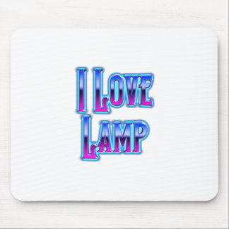 I Love Lamp Mouse Pad