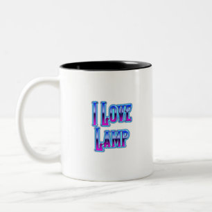 I Love Lamp Two-Tone Coffee Mug
