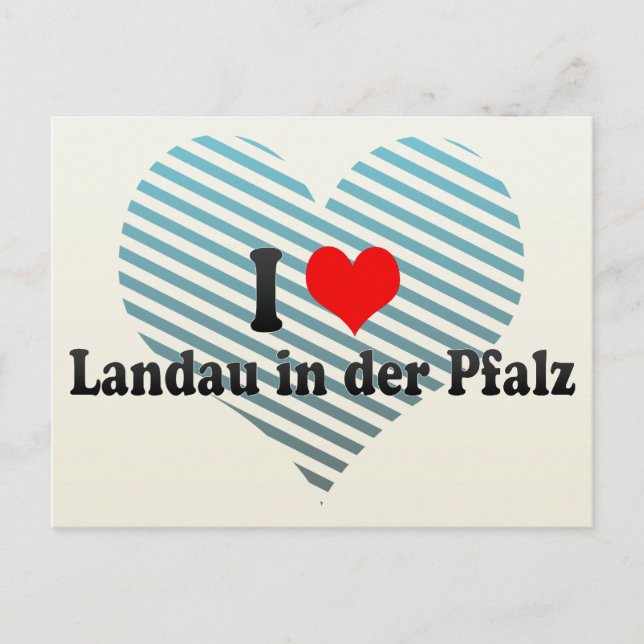 I Love Landau in der Pfalz, Germany Postcard (Front)